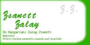 zsanett zalay business card